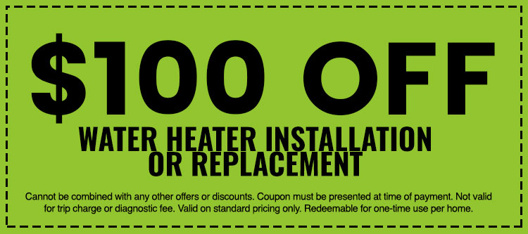 Discounts on Water Heater Installation or Replacement