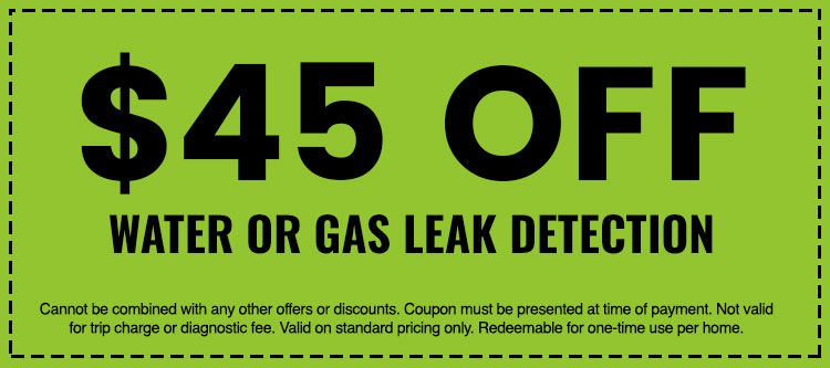 Discounts on Water or Gas Leak Detection