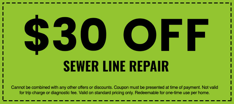 Discounts on Sewer Line Repair