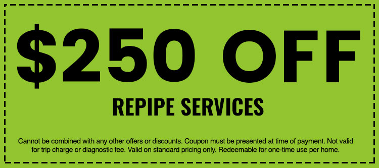 Discounts on Repipe Services